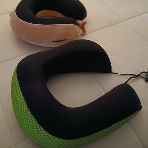 Black and Green Travel Neck Pillow